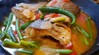 Kinamatisang Isda  Sea Bass with Tomato  Panlasang Pinoy [upl. by Layol]