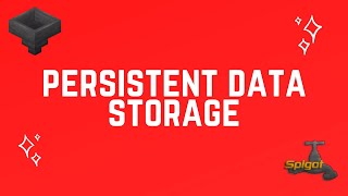 Spigot Plugin Development  58  Persistent Data Storage [upl. by Dorothee459]