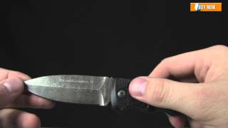 Boker Kalashnikov LE Damascus Automatic Knife Overview [upl. by Hinkle]