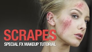 Scrapes special fx makeup tutorial [upl. by Enyrehtak]