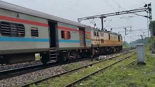 Antyodya SF Express approaching Kharagpur Jn [upl. by Brahear542]