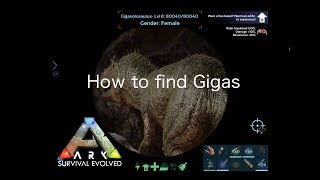 How to find Gigas and Spawn locations ARK Mobile [upl. by Yenreit]