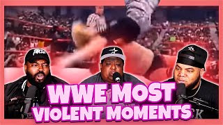 WWE most violent moments compilation Reaction [upl. by Tarfe]