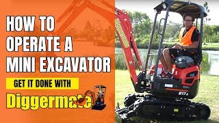 How to Operate Mini Excavators [upl. by Snook]