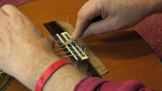 Saddle intonation for classical guitar [upl. by Desirea]