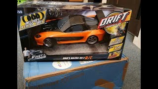 Unboxing Mazda RX7 Veilside Hans Fast and Furious Tokyo Drift Jada Toys RC Drift scale 112 [upl. by Ynnot]