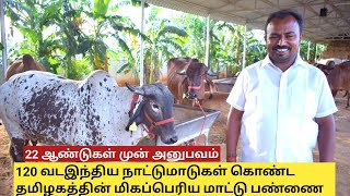 22 ஆண்டுகளாக செயல்படும் வடஇந்திய நாட்டுமாட்டு பண்ணை  Desi cow farm in tamilnadu [upl. by Jablon]