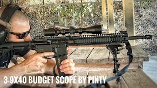 Pinty 39X40 Budget Rifle Scope Review [upl. by Frankhouse]