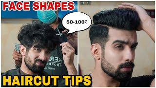 HAIRCUT Tips for different FACE SHAPES BEST HAIRSTYLE for men Fade undercutHindi TheFormalEdit [upl. by Pomcroy]