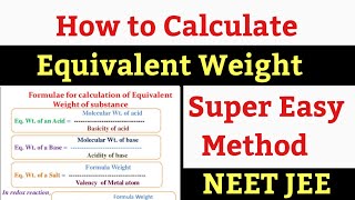 How to Find Equivalent Weight [upl. by Osrit461]