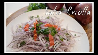 Salsa Criolla ∆ Cocina Peruana [upl. by Savitt]