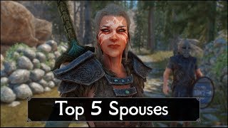 Skyrim Top 5 Spouses You Must Marry  Greatest Wives and Husbands of The Elder Scrolls 5 Skyrim [upl. by Gabriello]