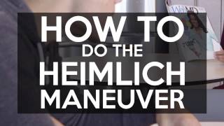 How To Do The Heimlich Maneuver [upl. by Sral]