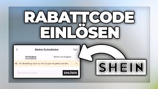 SHEIN Rabattcode einlösen  Gutschein  Geschenkkarte benutzen Tutorial [upl. by Hafital]