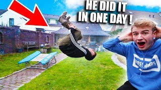 HOW TO DO A BACKFLIP ON GROUND IN ONE DAY [upl. by Eitra]