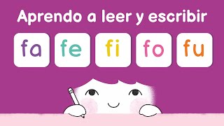 Aprender a leer las sílabas fa fe fi fo fu [upl. by Haland]