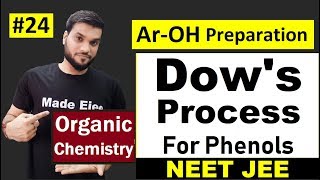 Phenol Preparation  Dows ProcessIndustrial Method  with Mechanism  L24  NEET JEE AIIMS [upl. by Broeker]