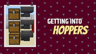 Minecraft Hoppers Tutorial All Minecraft Versions [upl. by Ylahtan]