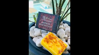 Saffron Goat Milk Handmade Soap [upl. by Aisanat]