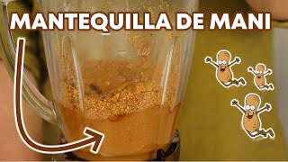 Como hacer Mantequilla de Maní Casera [upl. by Annatnom]