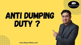 Anti Dumping Duty [upl. by Enicul]