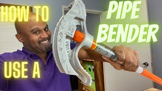 HOW TO USE A PIPE BENDER [upl. by Nas]