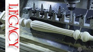 CNC Wood Turning Center  We Can CUT That Turning  Legacy CNC Woodworking Machinery [upl. by Auhsuj]