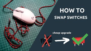 How to swap mouse switches  Mouse Modding 101 [upl. by Enitsyrk]