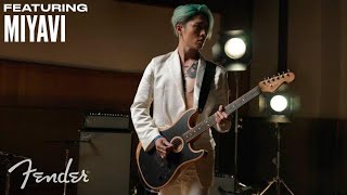 Miyavi  American Acoustasonic Stratocaster  Fender [upl. by Ennazzus667]