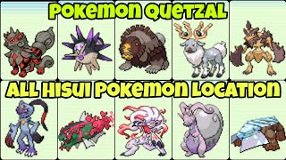 All Hisui Pokemon Location In Pokemon Quetzal [upl. by Enisaj758]