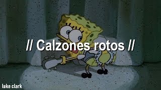 Bob Esponja  Calzones Rotos Letra Oficial [upl. by Gavrilla]