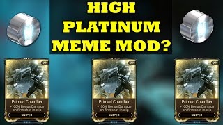 Warframe Primed Chamber Mod  Worth The Platinum Or Meme [upl. by Ozne955]