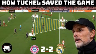 How Tuchels Genius Tactical Change Saved Bayern  Analysis  Bayern Munich 22 Real Madrid [upl. by Aiuqenehs335]