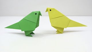 How to Make a Paper Bird Easy  Origami Bird Tutorial [upl. by Cho857]