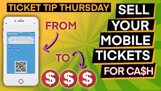 HOW TO SELL MOBILE TRANSFER TICKETS  HOW TO MAKE MONEY SELLING TICKETS  STUBHUB SEATGEEK TICK PICK [upl. by Otilrac]