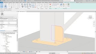 2  Revit 2019 – Create Custom Steel Connections example 1 [upl. by Avrit]