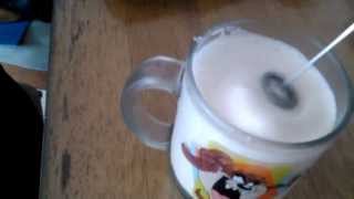 Aerolatte Review Frothing Cold Milk In Under 1 Minute [upl. by Tebzil]