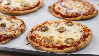 Pita Pizza Recipe  10 Minute Pizza Hack [upl. by Ahern]