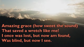 Amazing Grace Tune New Britain  6vv with lyrics for congregations [upl. by Aimas]