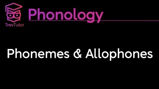 Phonology Phonemes Allophones and Minimal Pairs [upl. by Nnylamme870]