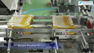 Automatic Pouch Packing System  Bundling and wrapping  Flexiwrap ST [upl. by Idolla74]