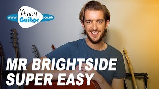 Mr Brightside  Simple acoustic guitar tutorial  The Killers [upl. by Susanne]