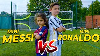 EPIC MINI MESSI VS MINI RONALDO SKILLS BATTLE  Billy Wingrove amp Jeremy Lynch [upl. by Aillil836]