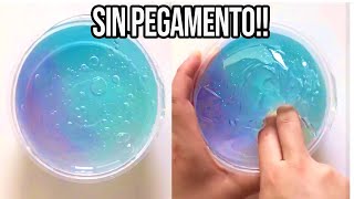 HAZ SLIME CON 1 INGREDIENTE💦 Probando Recetas SIN Pegamento [upl. by Greggs]