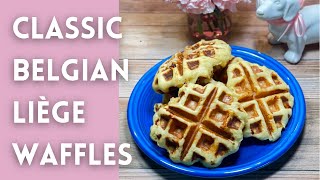 Classic Belgian Liège Waffles  Classic Recipes [upl. by Tsnre]