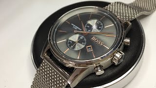 TUTORIAL Hugo Boss Watch 1513440 JET Quick Battery Change [upl. by Elyrpa490]