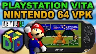 NEW PS Vita NINTENDO 64 EMULATOR VPK Daedalus X64 [upl. by Oba]