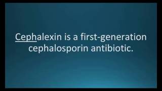 How to pronounce cephalexin Keflex Memorizing Pharmacology Flashcard [upl. by Hoagland]