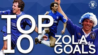 Top 10 Gianfranco Zola Goals  Chelsea Tops [upl. by Leann]