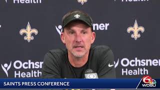 Saints Press Conference on Trading Chauncey GardnerJohnson [upl. by Eiknarf]